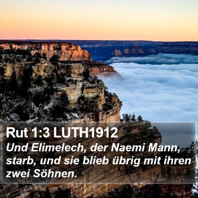 Rut 1:3 LUTH1912 Bible Verse Image