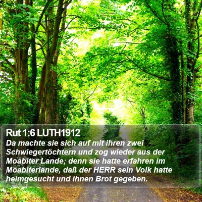 Rut 1:6 LUTH1912 Bible Verse Image