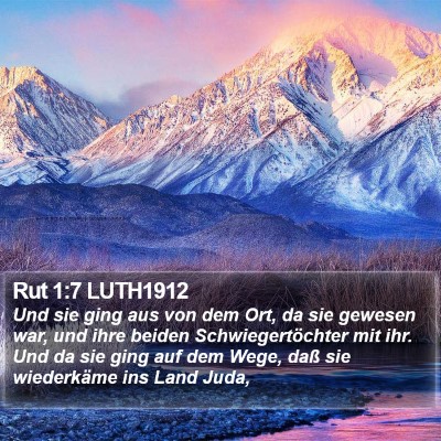 Rut 1:7 LUTH1912 Bible Verse Image
