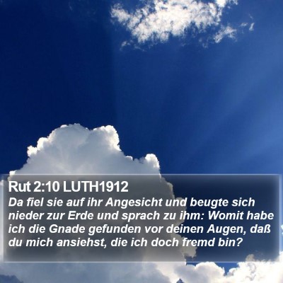 Rut 2:10 LUTH1912 Bible Verse Image
