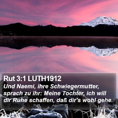 Rut 3:1 LUTH1912 Bible Verse Image
