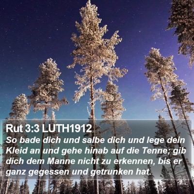 Rut 3:3 LUTH1912 Bible Verse Image