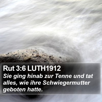 Rut 3:6 LUTH1912 Bible Verse Image