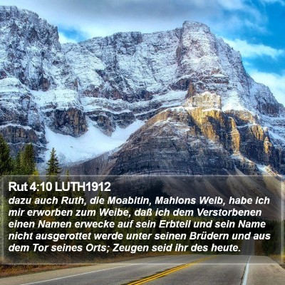 Rut 4:10 LUTH1912 Bible Verse Image