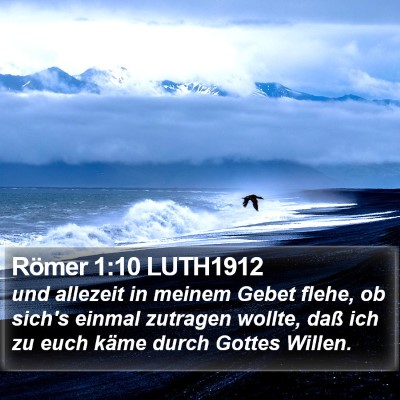 Römer 1:10 LUTH1912 Bible Verse Image