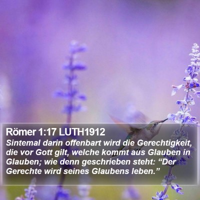 Römer 1:17 LUTH1912 Bible Verse Image