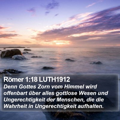 Römer 1:18 LUTH1912 Bible Verse Image
