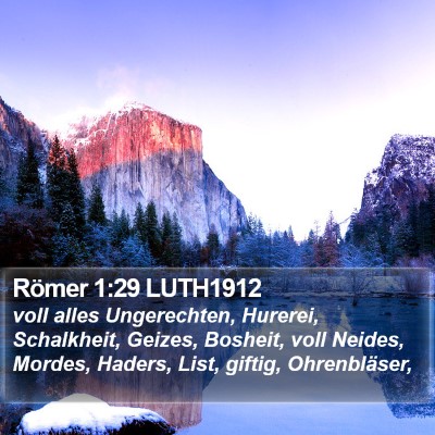 Römer 1:29 LUTH1912 Bible Verse Image