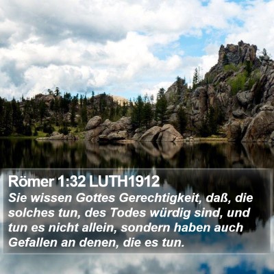 Römer 1:32 LUTH1912 Bible Verse Image