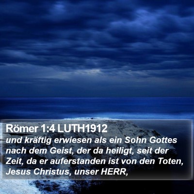 Römer 1:4 LUTH1912 Bible Verse Image