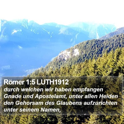 Römer 1:5 LUTH1912 Bible Verse Image