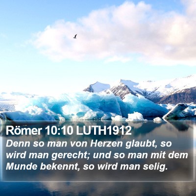 Römer 10:10 LUTH1912 Bible Verse Image