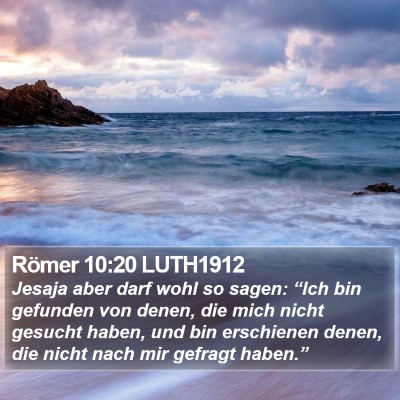 Römer 10:20 LUTH1912 Bible Verse Image