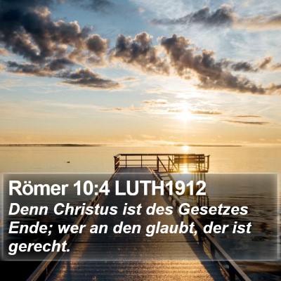Römer 10:4 LUTH1912 Bible Verse Image