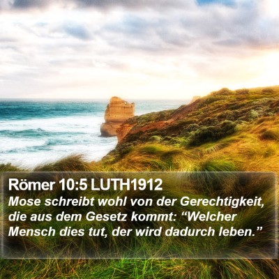Römer 10:5 LUTH1912 Bible Verse Image