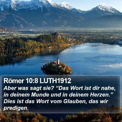 Römer 10:8 LUTH1912 Bible Verse Image