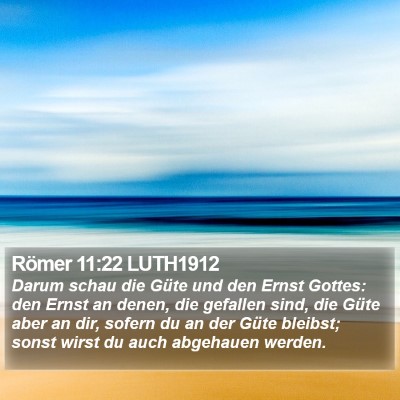 Römer 11:22 LUTH1912 Bible Verse Image