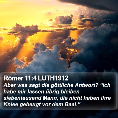 Römer 11:4 LUTH1912 Bible Verse Image