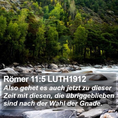 Römer 11:5 LUTH1912 Bible Verse Image