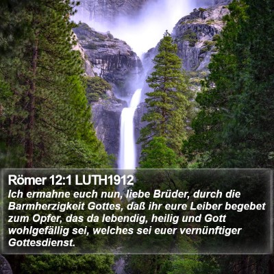 Römer 12:1 LUTH1912 Bible Verse Image