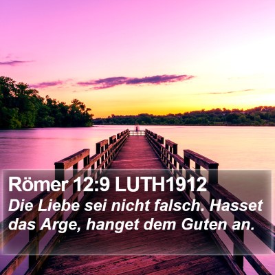 Römer 12:9 LUTH1912 Bible Verse Image