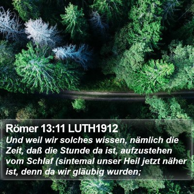 Römer 13:11 LUTH1912 Bible Verse Image