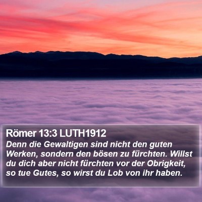 Römer 13:3 LUTH1912 Bible Verse Image