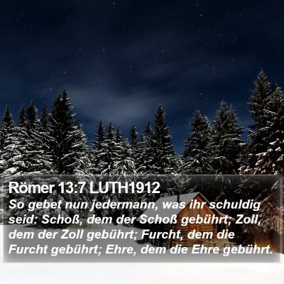 Römer 13:7 LUTH1912 Bible Verse Image