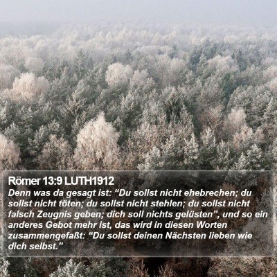 Römer 13:9 LUTH1912 Bible Verse Image