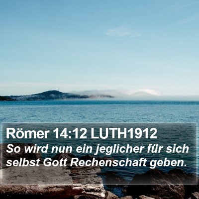 Römer 14:12 LUTH1912 Bible Verse Image