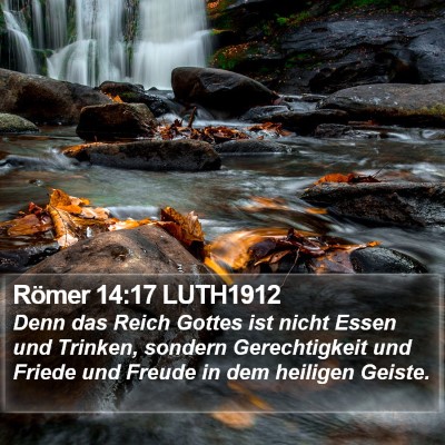 Römer 14:17 LUTH1912 Bible Verse Image