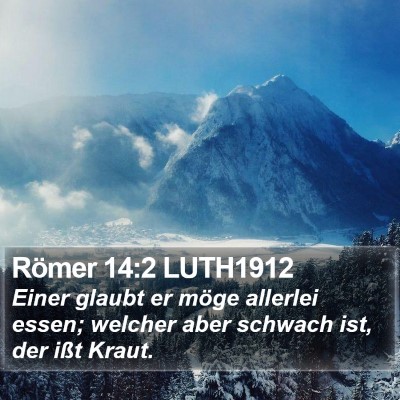 Römer 14:2 LUTH1912 Bible Verse Image