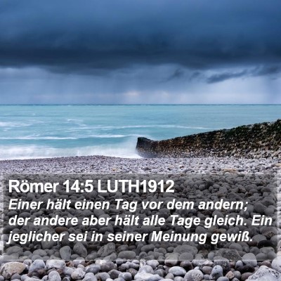 Römer 14:5 LUTH1912 Bible Verse Image