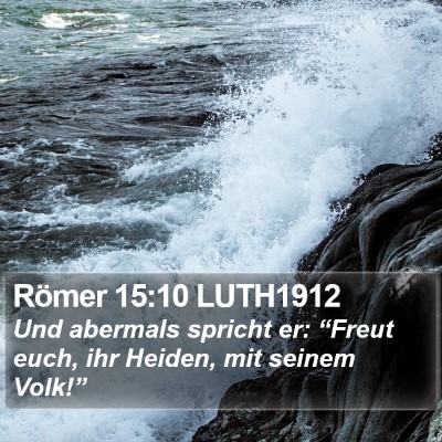 Römer 15:10 LUTH1912 Bible Verse Image