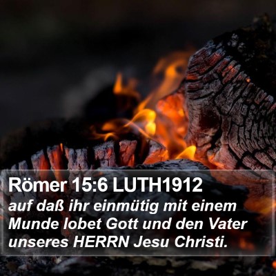 Römer 15:6 LUTH1912 Bible Verse Image