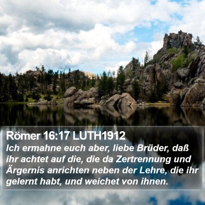 Römer 16:17 LUTH1912 Bible Verse Image