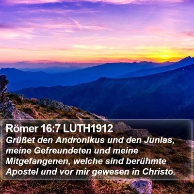 Römer 16:7 LUTH1912 Bible Verse Image