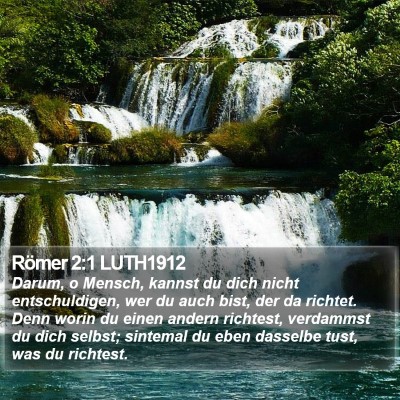 Römer 2:1 LUTH1912 Bible Verse Image