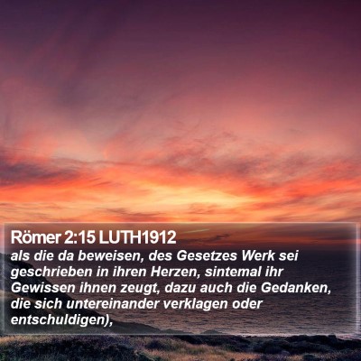 Römer 2:15 LUTH1912 Bible Verse Image