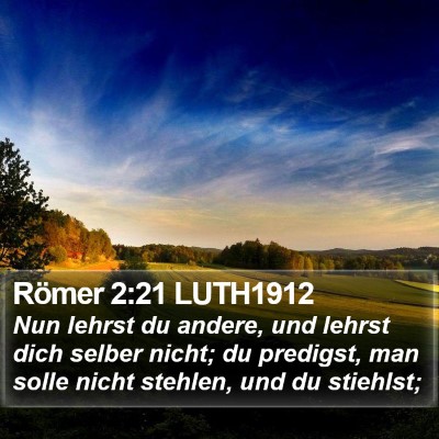 Römer 2:21 LUTH1912 Bible Verse Image
