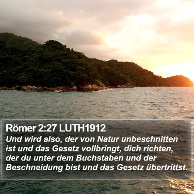 Römer 2:27 LUTH1912 Bible Verse Image