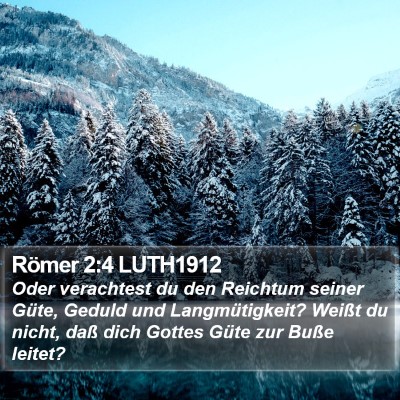 Römer 2:4 LUTH1912 Bible Verse Image