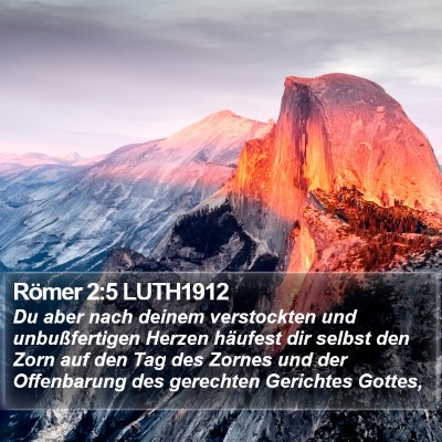 Römer 2:5 LUTH1912 Bible Verse Image