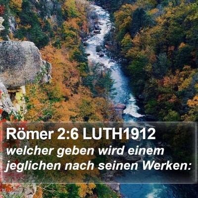 Römer 2:6 LUTH1912 Bible Verse Image