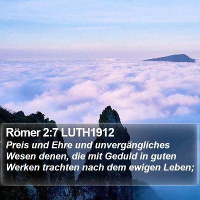Römer 2:7 LUTH1912 Bible Verse Image