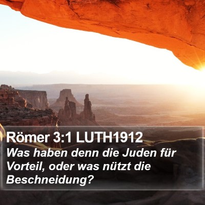 Römer 3:1 LUTH1912 Bible Verse Image