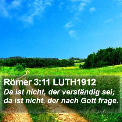 Römer 3:11 LUTH1912 Bible Verse Image