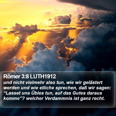 Römer 3:8 LUTH1912 Bible Verse Image