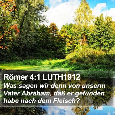 Römer 4:1 LUTH1912 Bible Verse Image