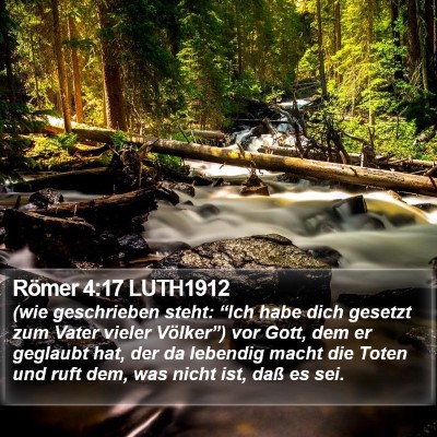 Römer 4:17 LUTH1912 Bible Verse Image